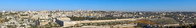 Jerusalem from the Mount of Olives, Eliyahu Alpern, Israel Panoramic Photography